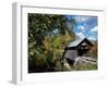 Gold Brook Bridge, Stowe, Vermont, USA-null-Framed Photographic Print