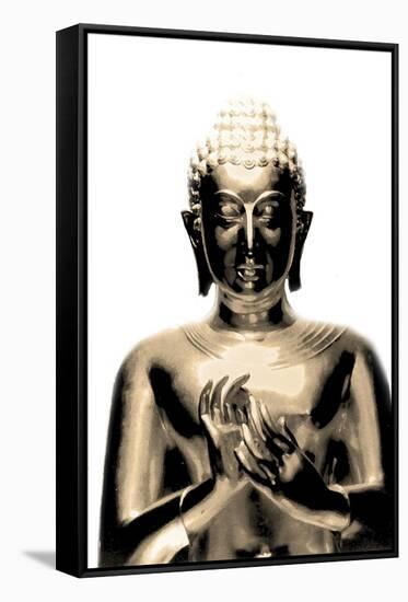 Gold Budda-Whoartnow-Framed Stretched Canvas
