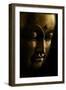 Gold Buddha on Black-Tom Quartermaine-Framed Giclee Print