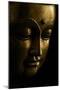 Gold Buddha on Black-Tom Quartermaine-Mounted Giclee Print