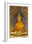 Gold Buddha Statue in Wat Arun (The Temple of Dawn), Bangkok, Thailand, Southeast Asia, Asia-Stuart Black-Framed Photographic Print