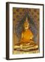 Gold Buddha Statue in Wat Arun (The Temple of Dawn), Bangkok, Thailand, Southeast Asia, Asia-Stuart Black-Framed Photographic Print