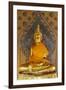 Gold Buddha Statue in Wat Arun (The Temple of Dawn), Bangkok, Thailand, Southeast Asia, Asia-Stuart Black-Framed Photographic Print