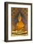 Gold Buddha Statue in Wat Arun (The Temple of Dawn), Bangkok, Thailand, Southeast Asia, Asia-Stuart Black-Framed Photographic Print