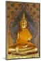 Gold Buddha Statue in Wat Arun (The Temple of Dawn), Bangkok, Thailand, Southeast Asia, Asia-Stuart Black-Mounted Photographic Print