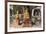 Gold Buddha Statues under Bodhi Tree, Shwezigon Paya (Pagoda), Nyaung U-Stephen Studd-Framed Photographic Print