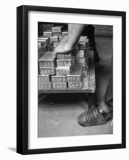 Gold Bullion Bars at the U.S. Assay Building-null-Framed Photographic Print