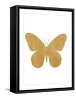 Gold Butterfly-Erin Clark-Framed Stretched Canvas