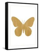 Gold Butterfly-Erin Clark-Framed Stretched Canvas