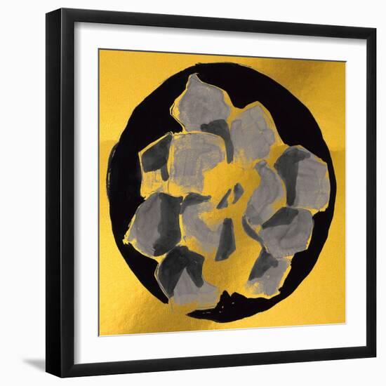 Gold Cactus III-null-Framed Art Print