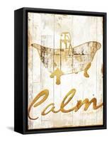 Gold Calm-Jace Grey-Framed Stretched Canvas