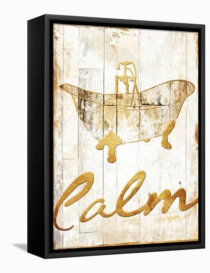 Gold Calm-Jace Grey-Framed Stretched Canvas