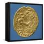Gold Celtic Stater of Bellovaci-null-Framed Stretched Canvas