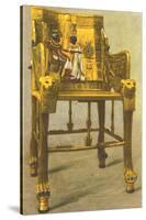Gold Chair from King Tut Tomb, Egypt-null-Stretched Canvas