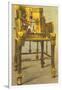 Gold Chair from King Tut Tomb, Egypt-null-Framed Art Print