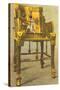 Gold Chair from King Tut Tomb, Egypt-null-Stretched Canvas