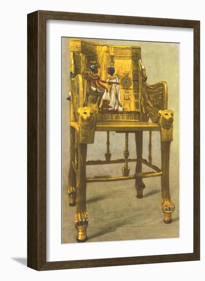 Gold Chair from King Tut Tomb, Egypt-null-Framed Art Print