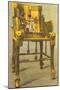 Gold Chair from King Tut Tomb, Egypt-null-Mounted Art Print