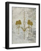 Gold Chandelier Mate-OnRei-Framed Art Print