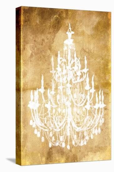 Gold Chandelier-OnRei-Stretched Canvas