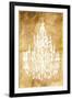 Gold Chandelier-OnRei-Framed Art Print