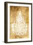 Gold Chandelier-OnRei-Framed Art Print