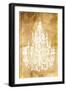 Gold Chandelier-OnRei-Framed Art Print