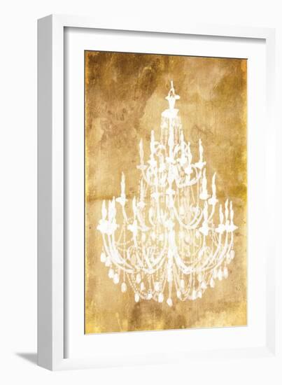 Gold Chandelier-OnRei-Framed Art Print