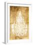 Gold Chandelier-OnRei-Framed Art Print