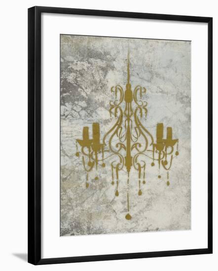 Gold Chandelier-OnRei-Framed Art Print