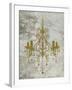 Gold Chandelier-OnRei-Framed Art Print