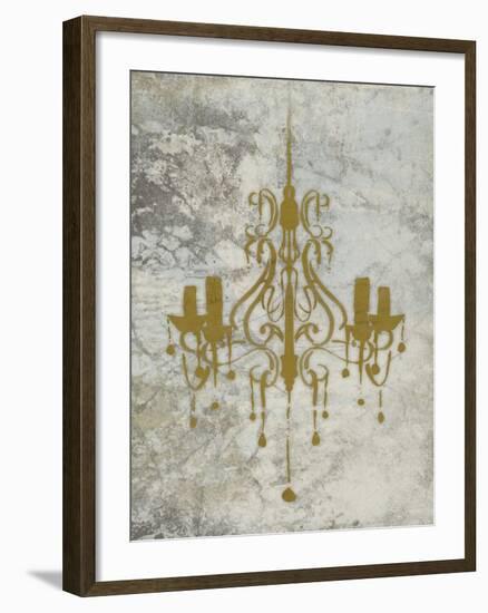 Gold Chandelier-OnRei-Framed Art Print