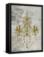 Gold Chandelier-OnRei-Framed Stretched Canvas