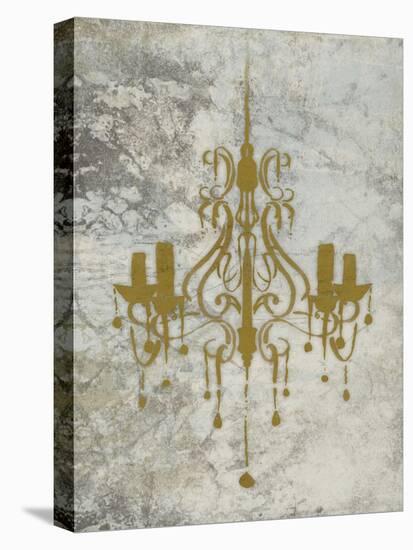 Gold Chandelier-OnRei-Stretched Canvas