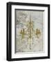 Gold Chandelier-OnRei-Framed Art Print