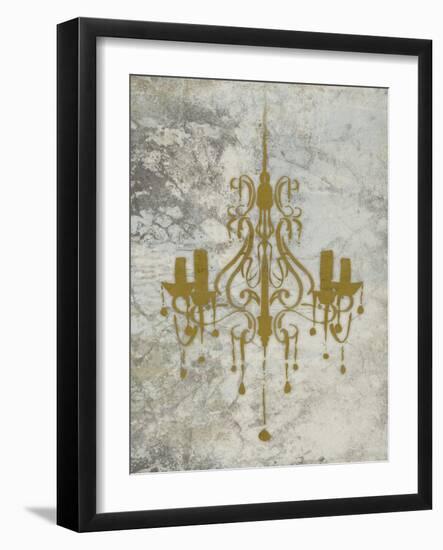 Gold Chandelier-OnRei-Framed Art Print