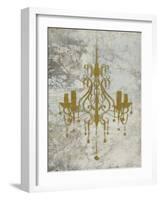 Gold Chandelier-OnRei-Framed Art Print
