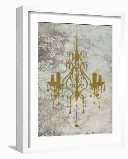 Gold Chandelier-OnRei-Framed Art Print