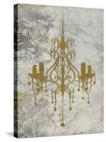 Gold Chandelier-OnRei-Stretched Canvas