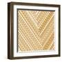 Gold Chevrons-null-Framed Art Print