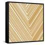 Gold Chevrons-null-Framed Stretched Canvas