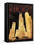 Gold Chicago-Jace Grey-Framed Stretched Canvas