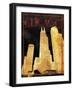 Gold Chicago-Jace Grey-Framed Art Print