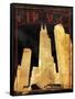 Gold Chicago-Jace Grey-Framed Stretched Canvas