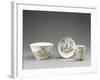 Gold Chinoiserie Decorated Cup, Saucer and Small Cup, Porcelain-null-Framed Giclee Print