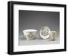 Gold Chinoiserie Decorated Cup, Saucer and Small Cup, Porcelain-null-Framed Giclee Print