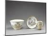 Gold Chinoiserie Decorated Cup, Saucer and Small Cup, Porcelain-null-Mounted Giclee Print