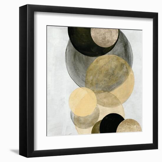 Gold Circles II-Tom Reeves-Framed Art Print