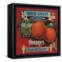 Gold Coast Brand - San Francisco, California - Citrus Crate Label-Lantern Press-Framed Stretched Canvas