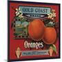 Gold Coast Brand - San Francisco, California - Citrus Crate Label-Lantern Press-Mounted Art Print